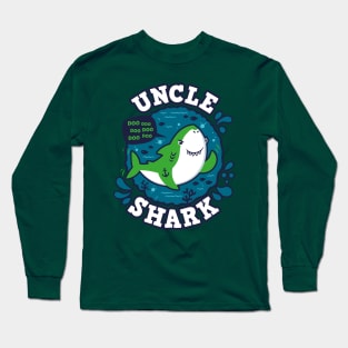 Uncle Shark (trace) Long Sleeve T-Shirt